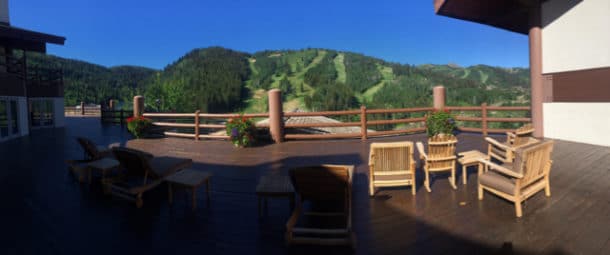 The view at Stein Eriksen Lodge