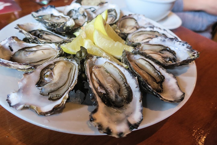 Galway oysters from Joe Watty's Bar