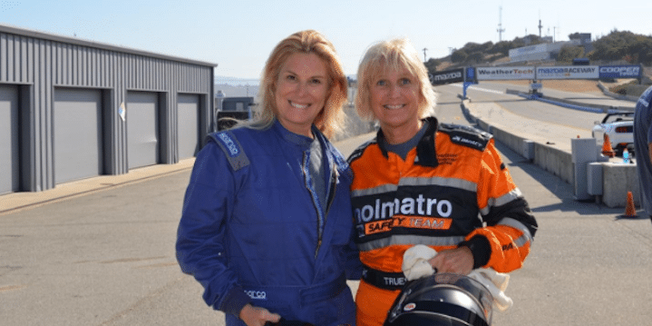 Gail Truess and I at Mazda Raceway Laguna Seca