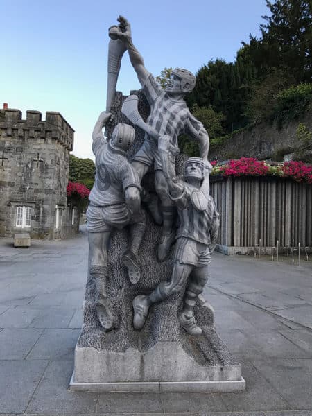 Hurling statue in downtown Kilkenny