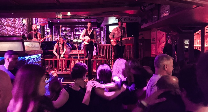 The Kilkennys performing at Matt the Miller's Bar