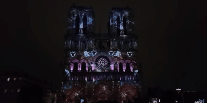 Spectacular Notre Dame video mapping