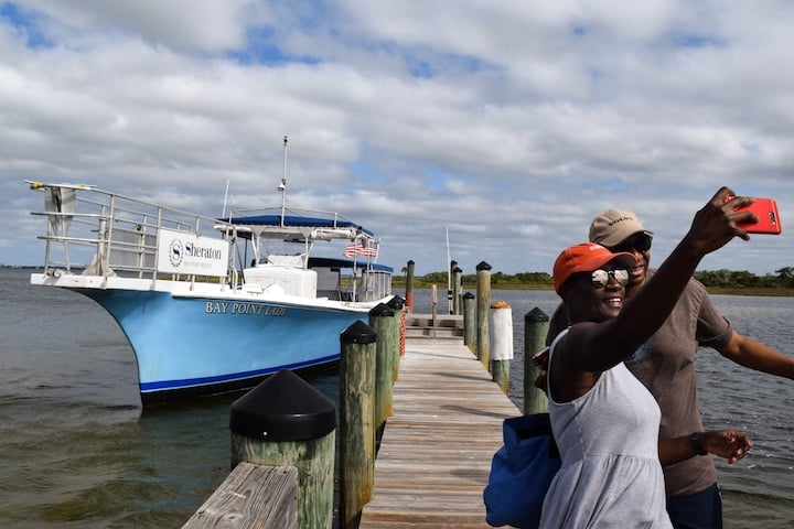 Take the shuttle to deserted Shell Island and experience Panama City Beach in a different way