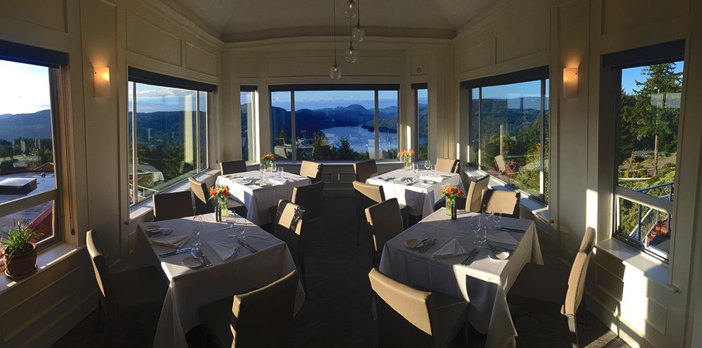 Panoramic views at The Summit Restaurant