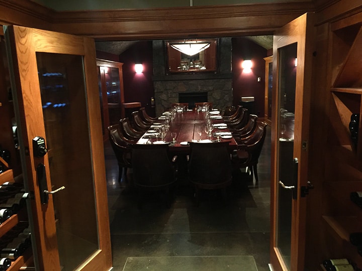 Private dining at The Cellar