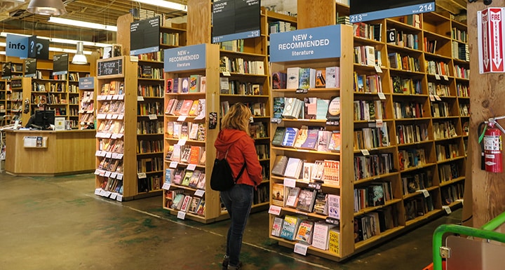Powell's Books, the largest independent bookstore in the world