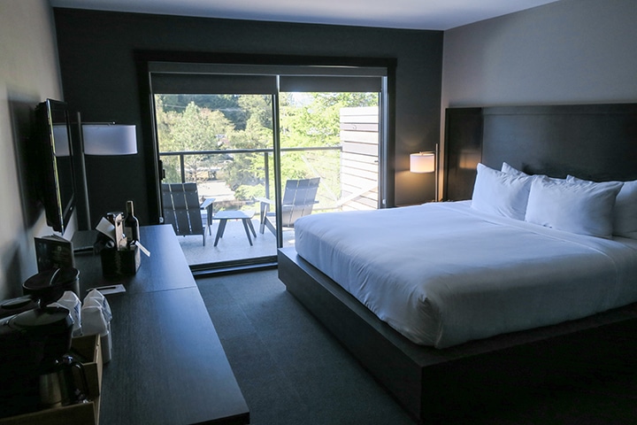 One of the newly renovated rooms at Tofino Resort + Marina