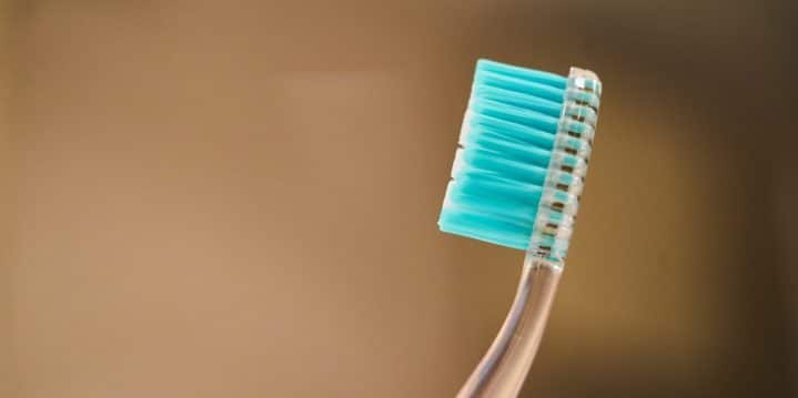 Toothbrush hotel room