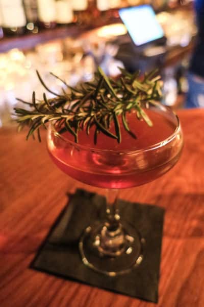 "Angus the Red" cocktail from Bathtub & Gin Co. 