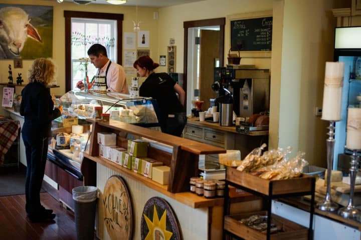 The counter at Freestone Artisan Cheese