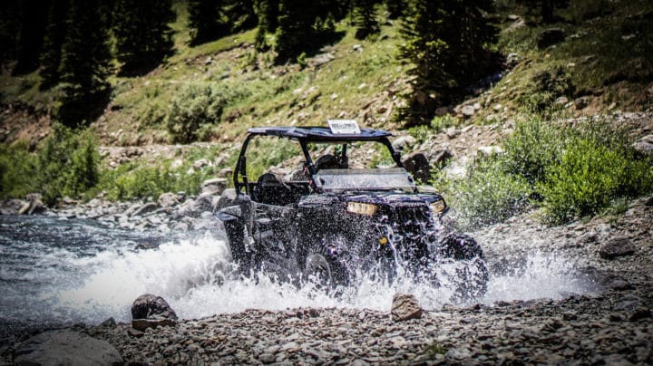 The Polaris RZRs can handle pretty much anything you throw at them