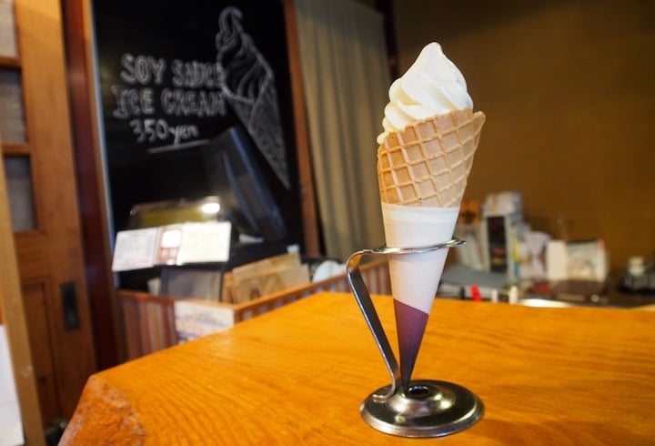 Soy sauce ice cream