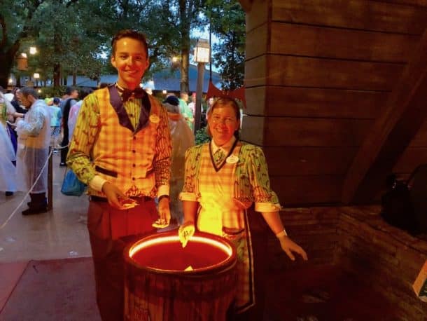 Candy station at Mickey's Not-So-Scary Halloween Party