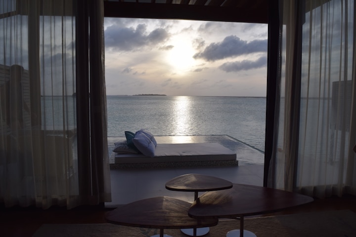 Sunrise from our villa (Credit: Caitlin Martin)
