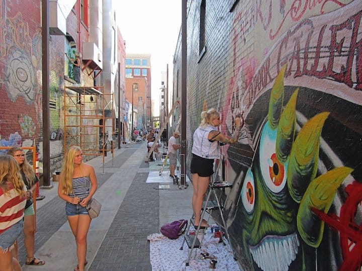 Freak Alley getting its yearly murals and graffiti makeover