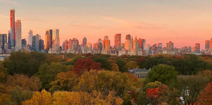 Sunrise over Central Park; freedom unlimited sapphire preferred