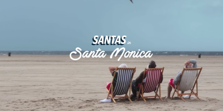 Orbitz's "Santas in Santa Monica"