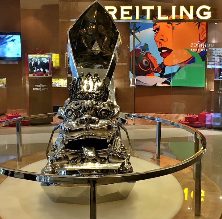 "Cinderella Shoe": One of the many art works exhibited throughout the resort (Credit: Bill Rockwell)