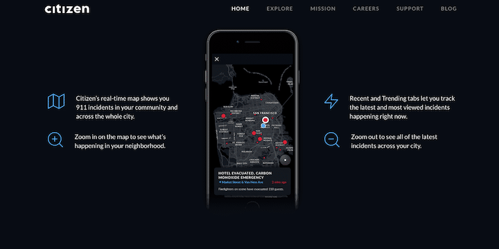 The Free Citizen App Shows You What Risks and Dangers Are Nearby -