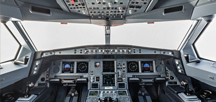 The ECAM is located on the center two screens of the A330 (Credit: Airbus)