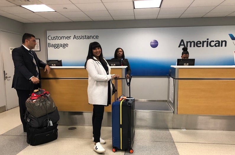 American airlines lost bag online