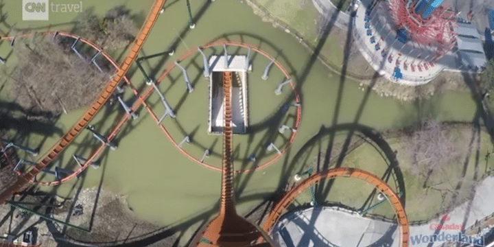 Ride the longest, fastest and tallest dive roller coaster in the world