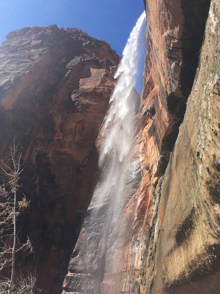 Waterfall at Zion National Park