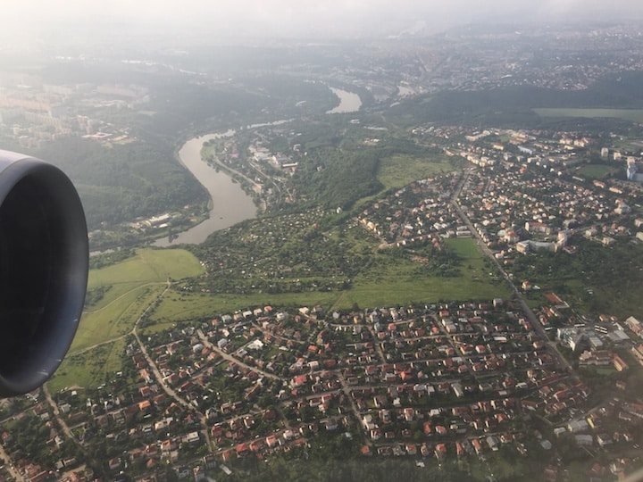 Arrival in Prague