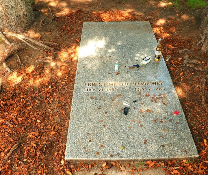 Ernest Hemingway's grave in Ketchum (Credit: Bill Rockwell)
