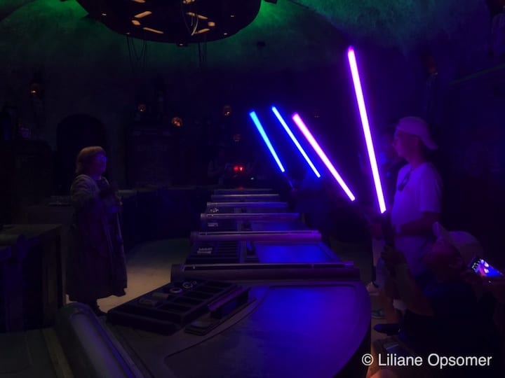 You can build your own lightsaber at Savi's Workshop at Star Wars: Galaxy's Edge