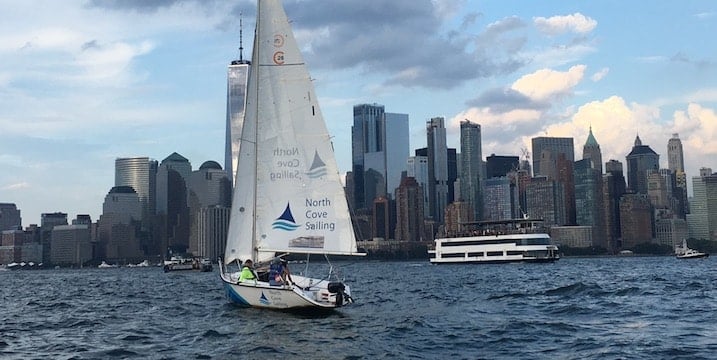 Sailing on the Hudson with North Cove Sailing