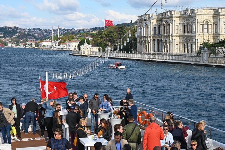 Cruising the Bosphorus Straight with 2019 Turkish Airlines Corporate Club Conference attendees