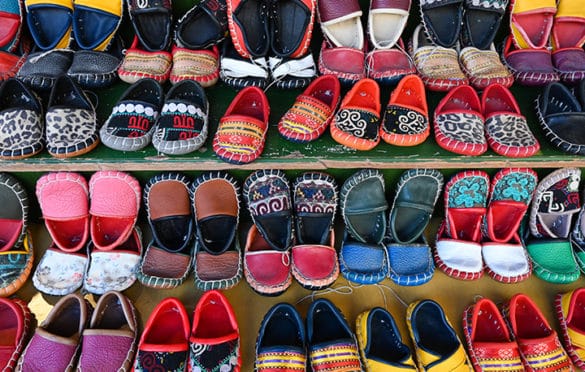 Handmade toddler slippers at Arasta Bazaar