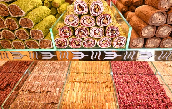 Turkish delights of all colors and sizes