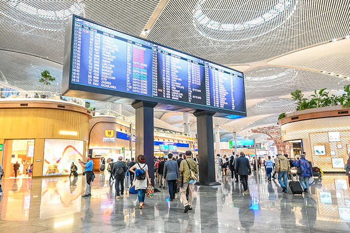 In the upper reaches of Istanbul Airport are the Turkish Airlines business class lounges