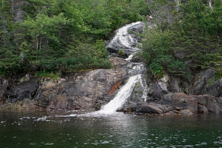 Waterfall in Badger Bay