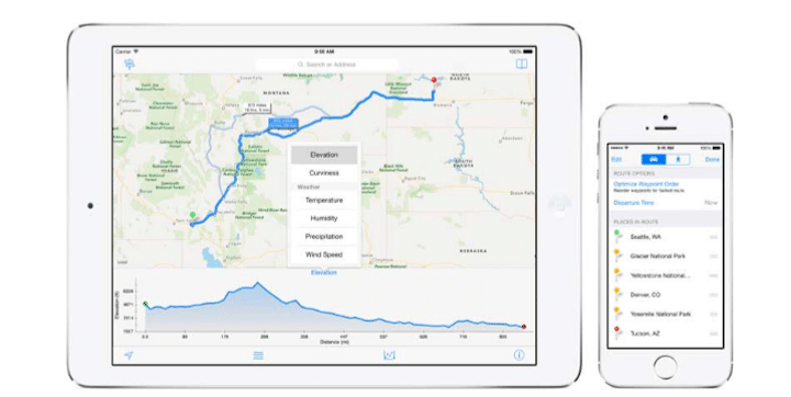 This navigation app Is great for long road trips