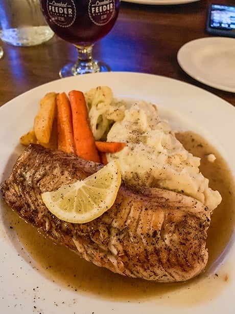 Grilled cod from Newfoundland Tea Co. in Gander