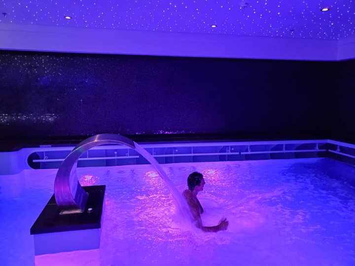 One of several therapy pools at Mandara Spa