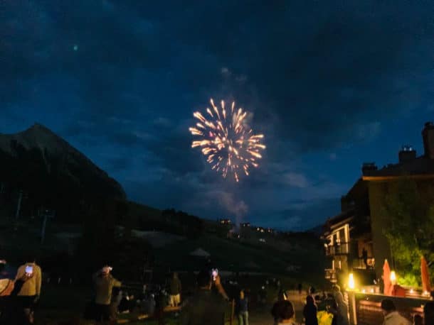 A Fourth of July Fireworks show to remember at the base of Mt. Crested Butte