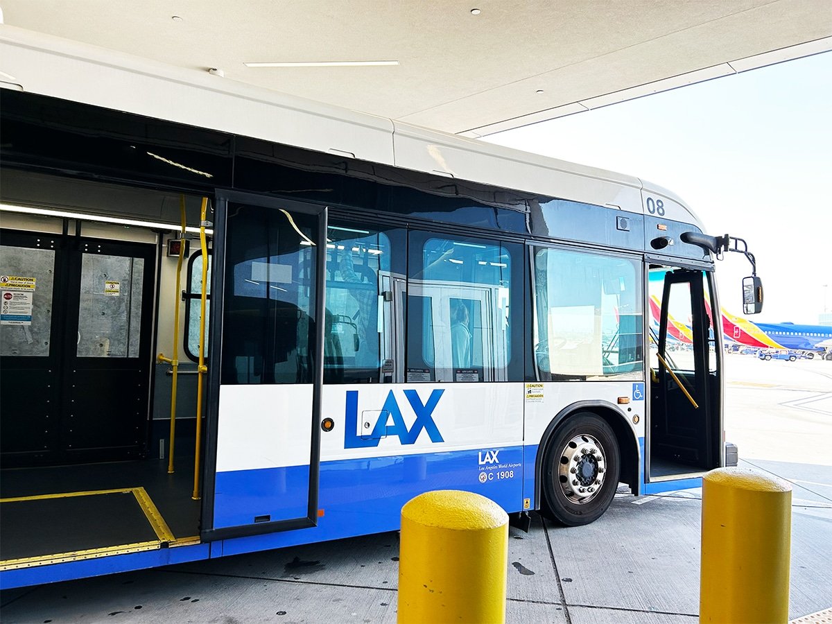 A bus to the Bradley West Gates at LAX.