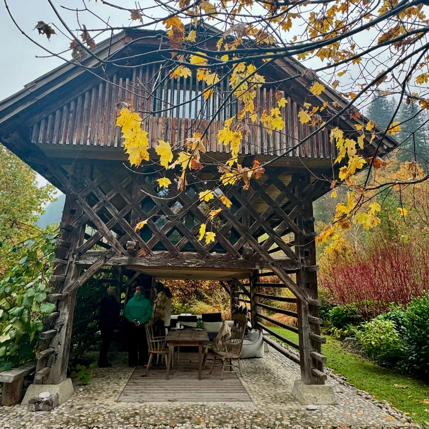 hayrack in Slovenia that you can sleep in