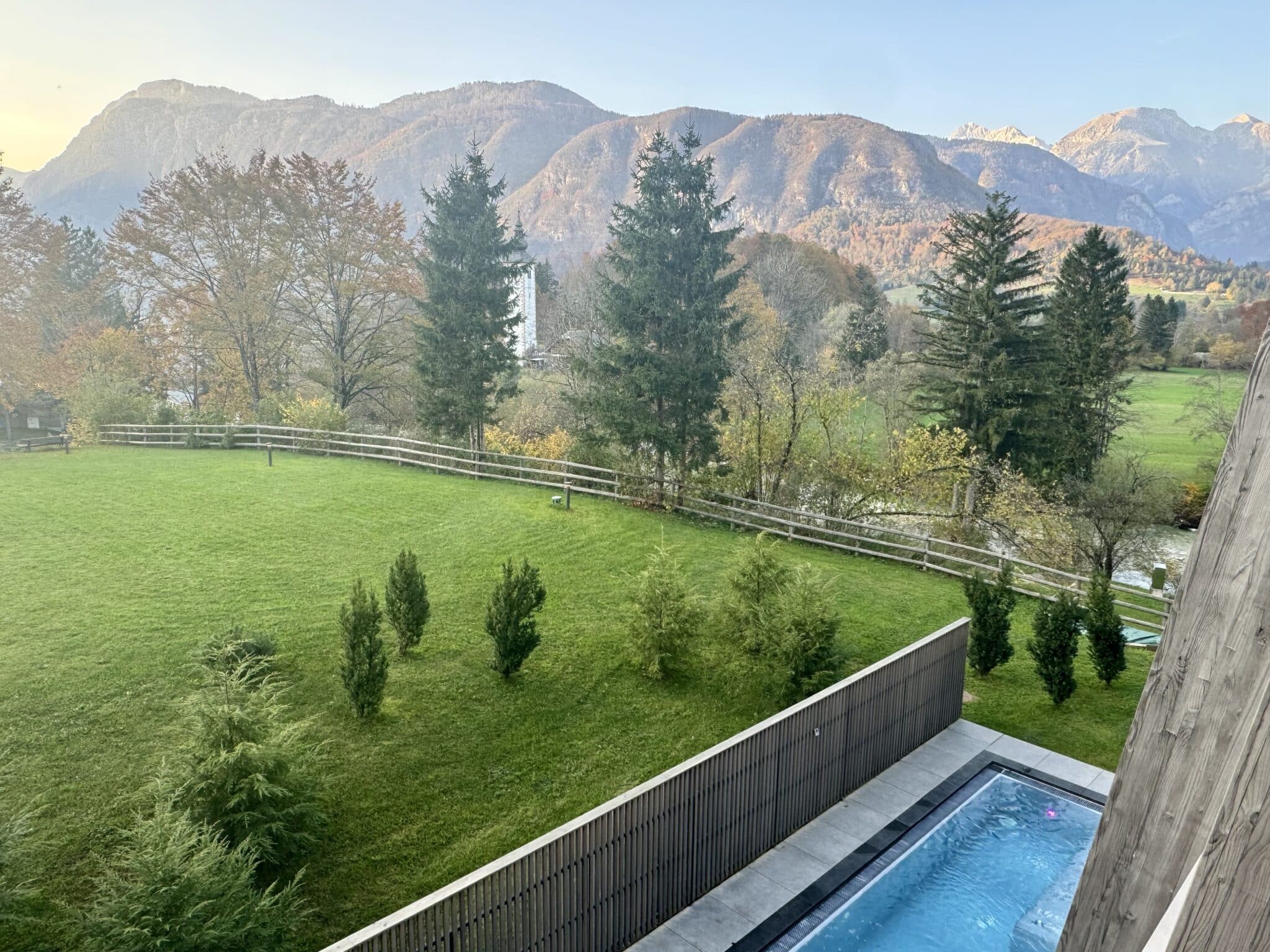 Hotel Bojinj at Lake Bohinj in Slovenia