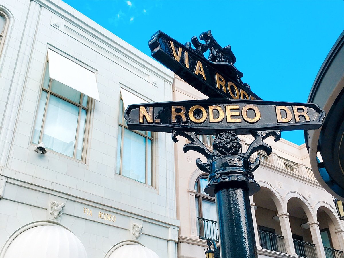 Rodeo Drive in Beverly Hills, California.