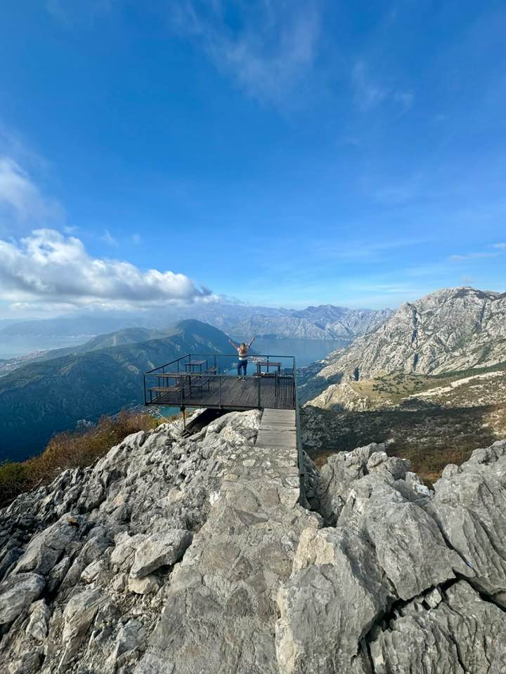 Kotor Bay overlook Serpentine Drive in Montenegro