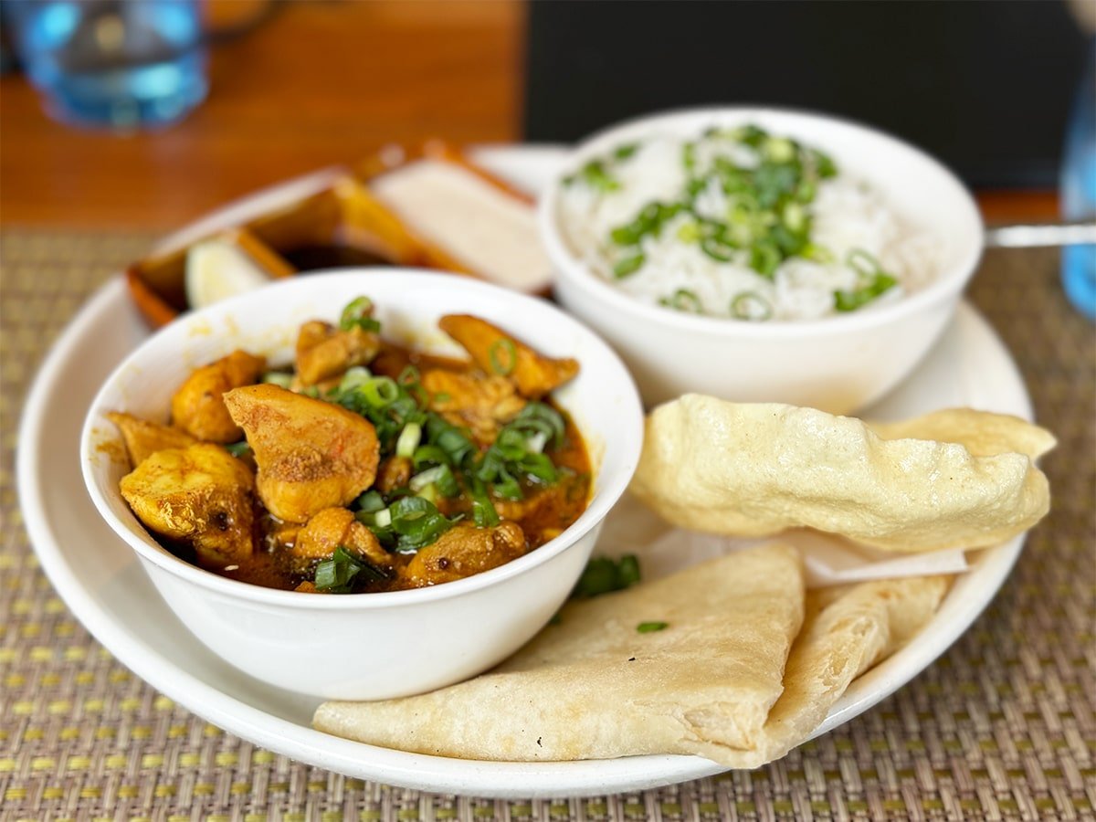 Food at Nanuku Resort in Fiji.