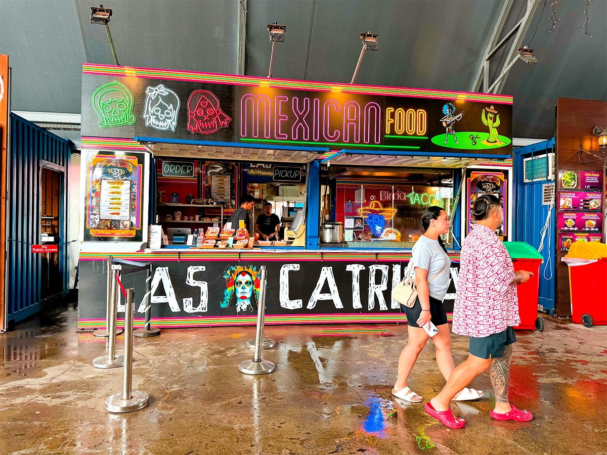 Eat Street in Brisbane, Australia.