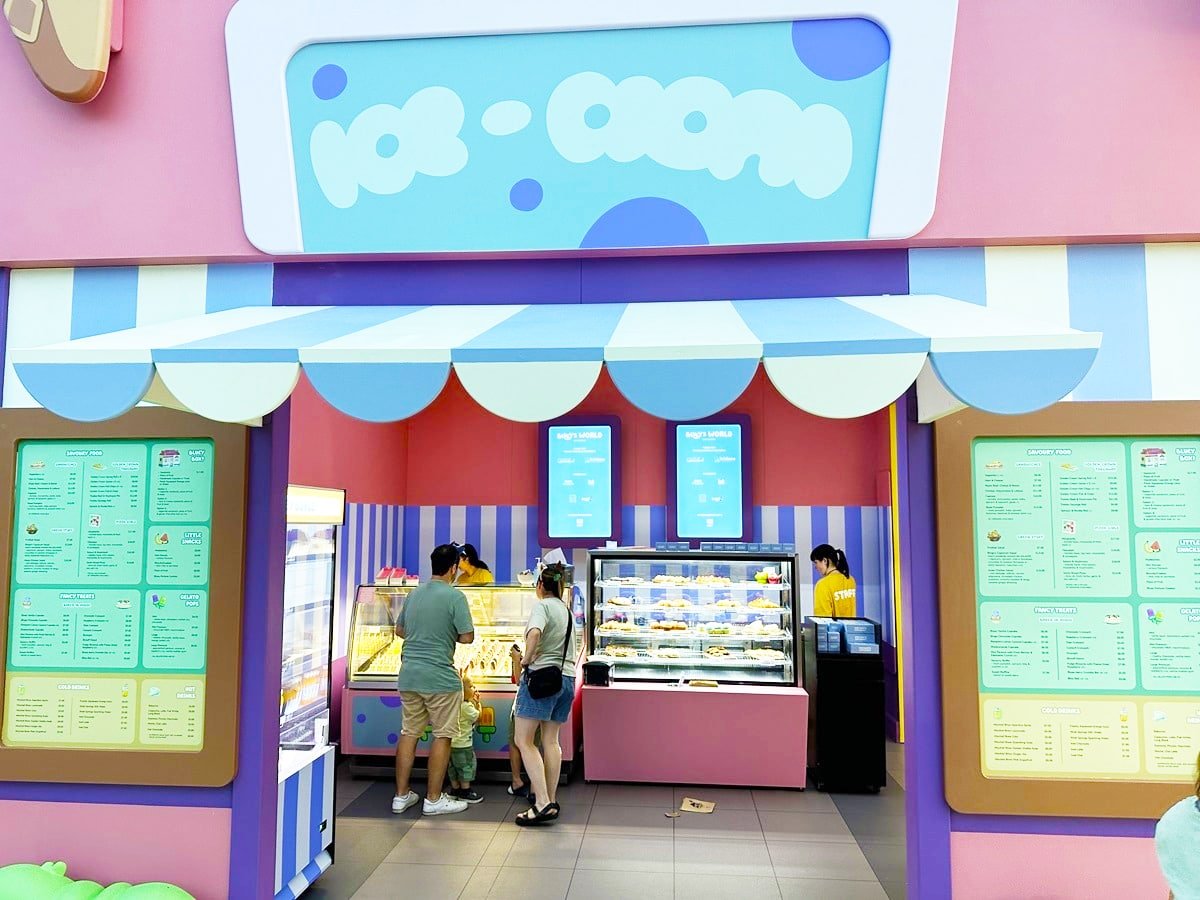 Ice cream shop at Bluey's World in Brisbane.