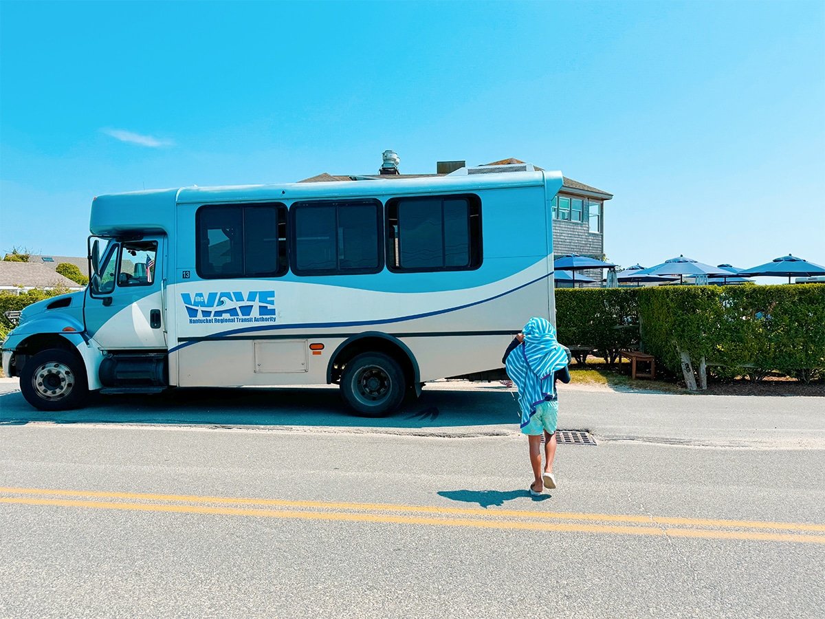 The Wave public transportation in Nantucket.