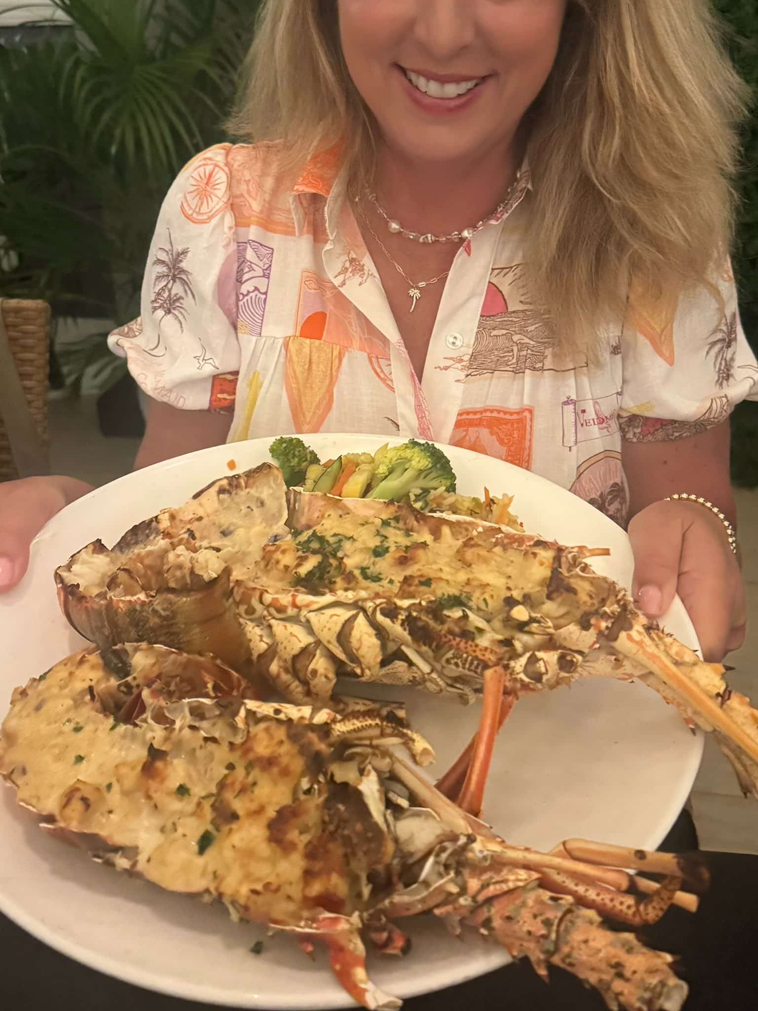 Rock Lobster in St. Kitts in the Caribbean 